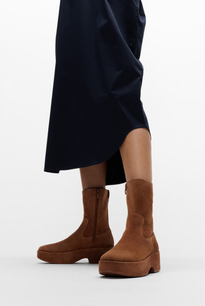 Fitflop F-Luma Stretch Suede Rich Brown Foot Solutions