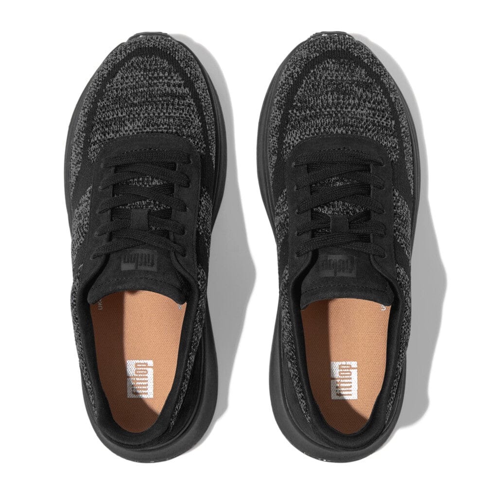 Fitflop F-Mode E01 Knit Sneaker All Black