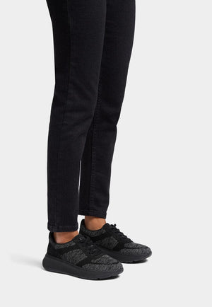 Fitflop F-Mode E01 Knit Sneaker All Black