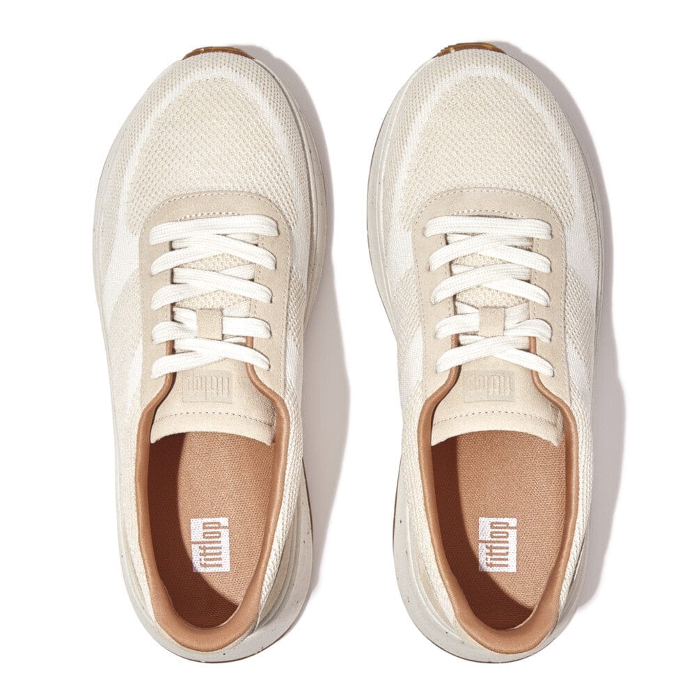 Fitflop F-Mode E01 Knit Sneaker Urban White