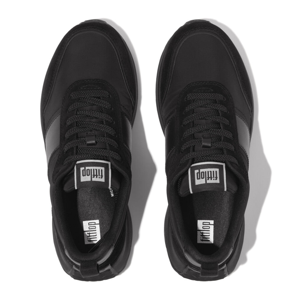 Fitflop F-mode Flow Leather Sneaker All Black