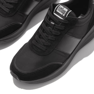 Fitflop F-mode Flow Leather Sneaker All Black