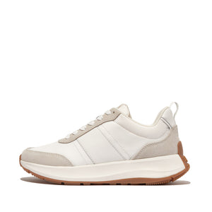 Fitflop F-mode Flow Leather Sneaker Urban White Mix