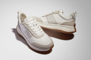 Fitflop F-mode Flow Leather Sneaker Urban White Mix