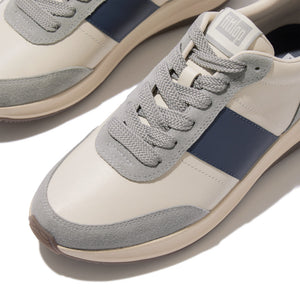 Fitflop F-mode Flow Leather Sneaker Paris Beige Mix