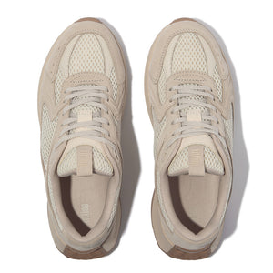 Fitflop F-mode Flow Leather/Mesh Mix Beige
