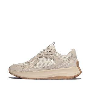 Fitflop F-mode Flow Leather/Mesh Mix Beige