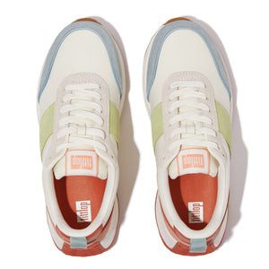 Fitflop F-mode Flow Leather Sneaker Aprikot Mix