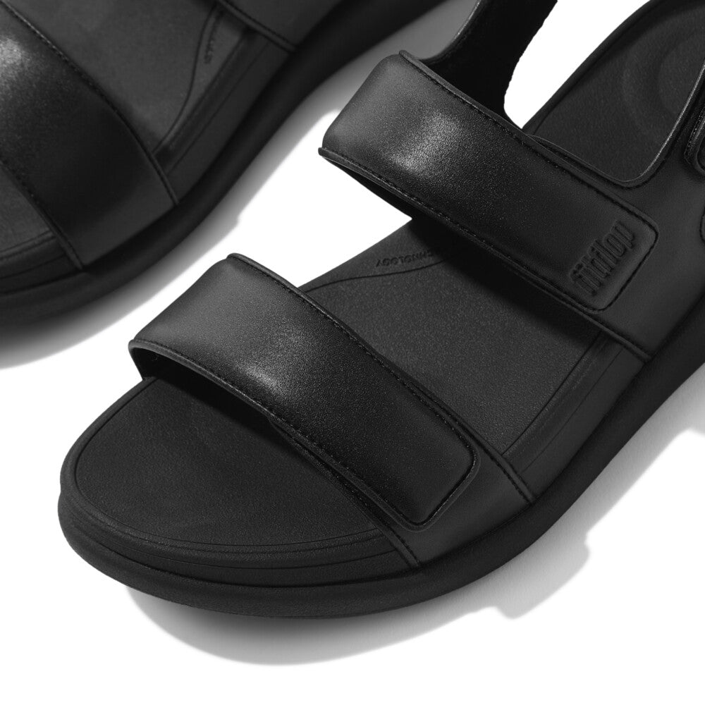 Fitflop F-Mode Go Velcro Back-Strap Sandal Black