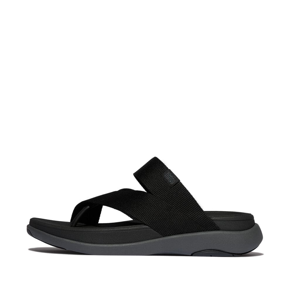 Fitflop F-mode Go Webbing Toe-Post Herren Black
