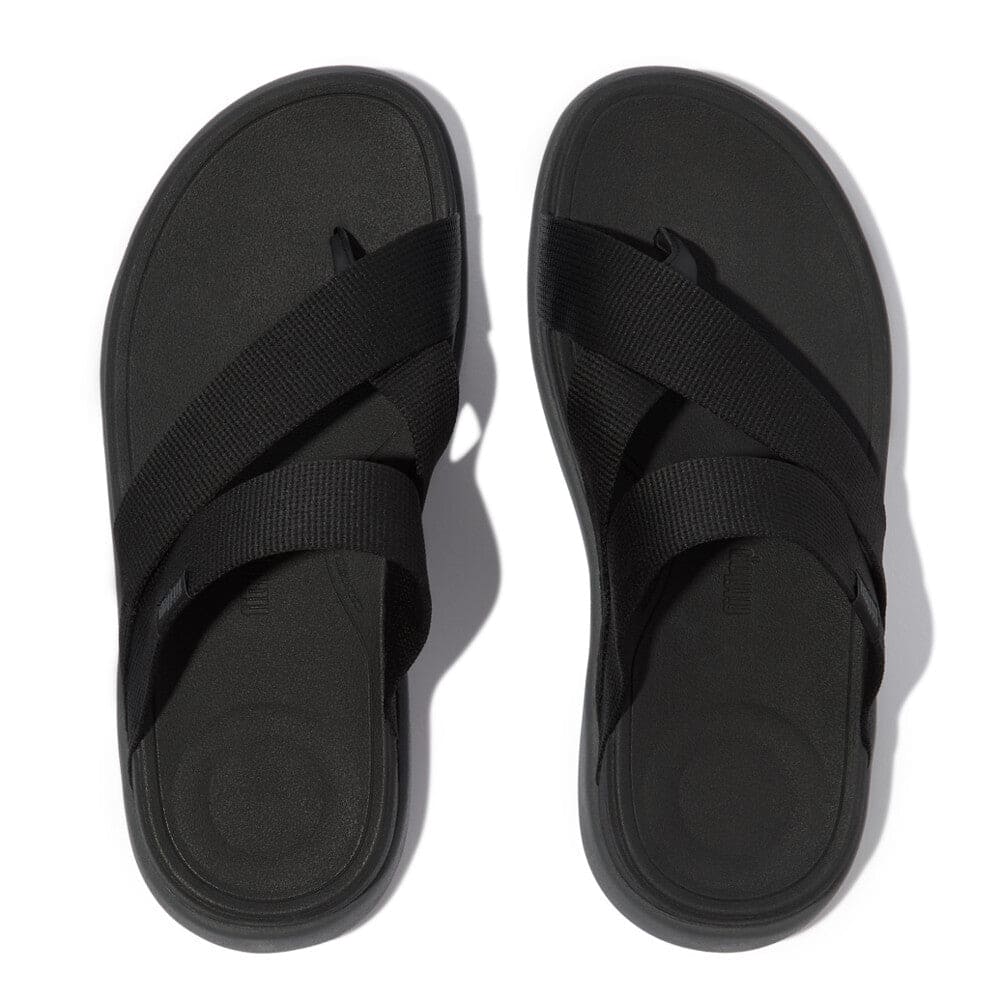 Fitflop F-mode Go Webbing Toe-Post Herren Black