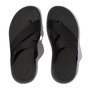 Fitflop F-mode Go Webbing Toe-Post Herren Black
