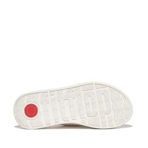 Fitflop F-Mode Cross Leather Slides Cream
