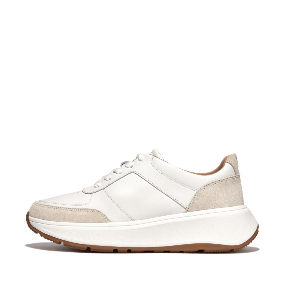 Fitflop F-Mode Sneaker Leather/Suede Urban White