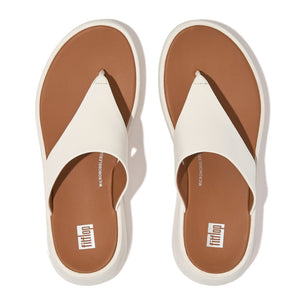 Fitflop F-Mode Leather Toe-Post Cream