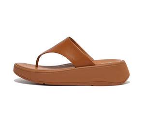 Fitflop F-Mode Leather Toe-Post Light Tan