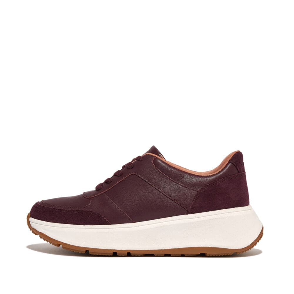 Fitflop F-Mode Sneaker Leather/Suede Raisin Purple