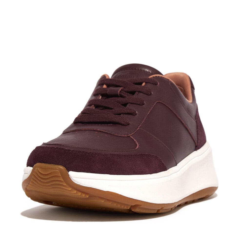 Fitflop F-Mode Sneaker Leather/Suede Raisin Purple