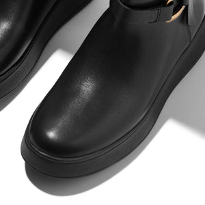 Fitflop F-Mode Square Ring Langschaft Stiefel Black