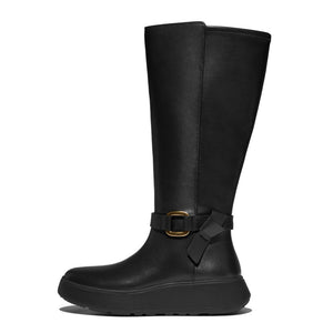 Fitflop F-Mode Square Ring Langschaft Stiefel Black