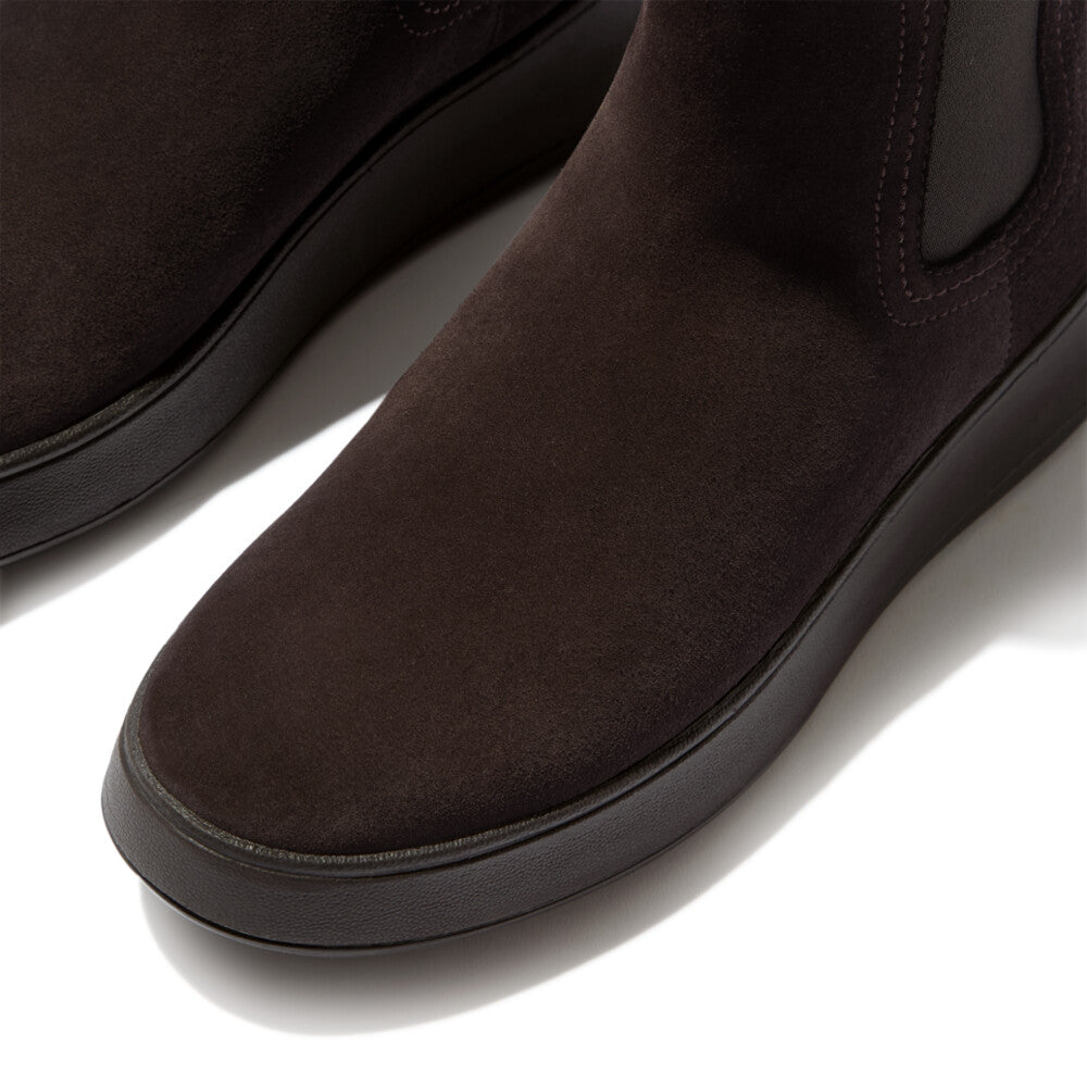 Fitflop F-Mode Chelsea Stitch Boot Suede Chocolate