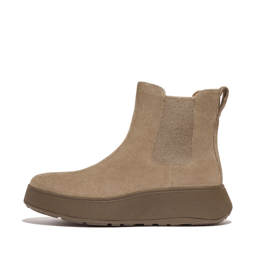 Fitflop F-Mode Chelsea Plateau Boot Suede Minky Grey