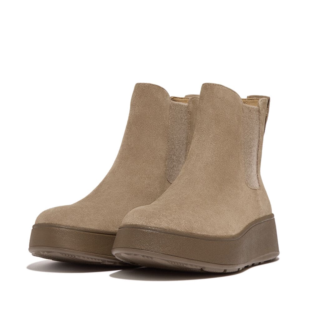 Fitflop F-Mode Chelsea Plateau Boot Suede Minky Grey