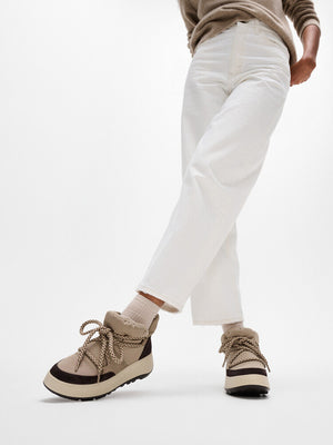 Fitflop F-Mode Fleece Bootie Taupe