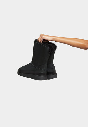 Double Faced Fitflop Stiefel Fitflop Gen-FF Short All Black Foot