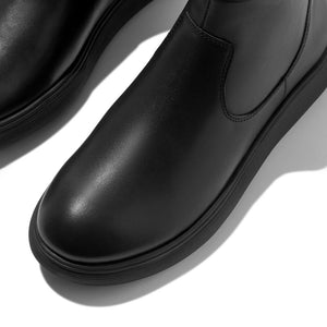 Fitflop IQ-Comff Leather Zip Ankle Boot Black