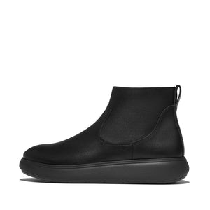 Fitflop IQ-Comff Leather Zip Ankle Boot Black