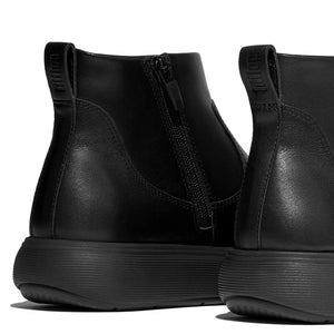 Fitflop IQ-Comff Leather Zip Ankle Boot Black