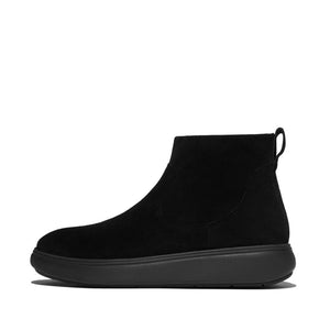 Fitflop IQ-Comff Suede Zip Ankle Boot Black