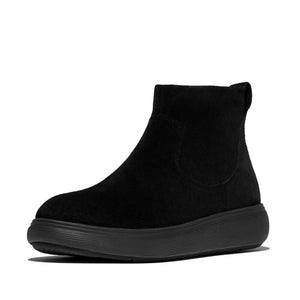 Fitflop IQ-Comff Suede Zip Ankle Boot Black
