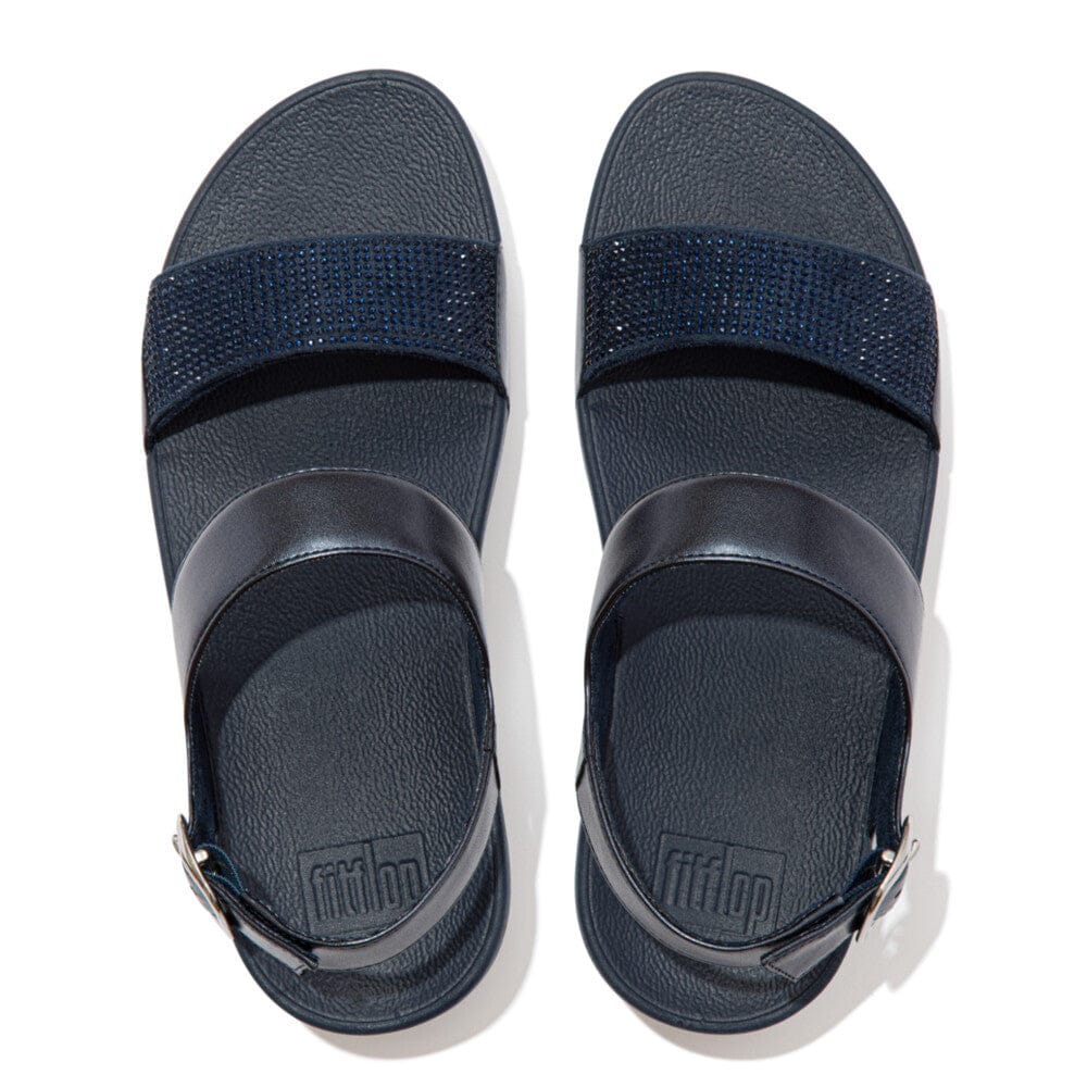 Fitflop Lulu Crystal Embellished Back-Strap Sandal Midnight Navy