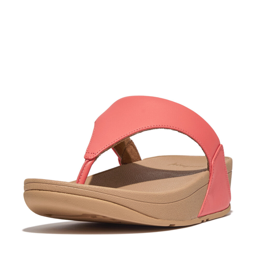 Fitflop Lulu Zehensteg Leather Rosy Coral