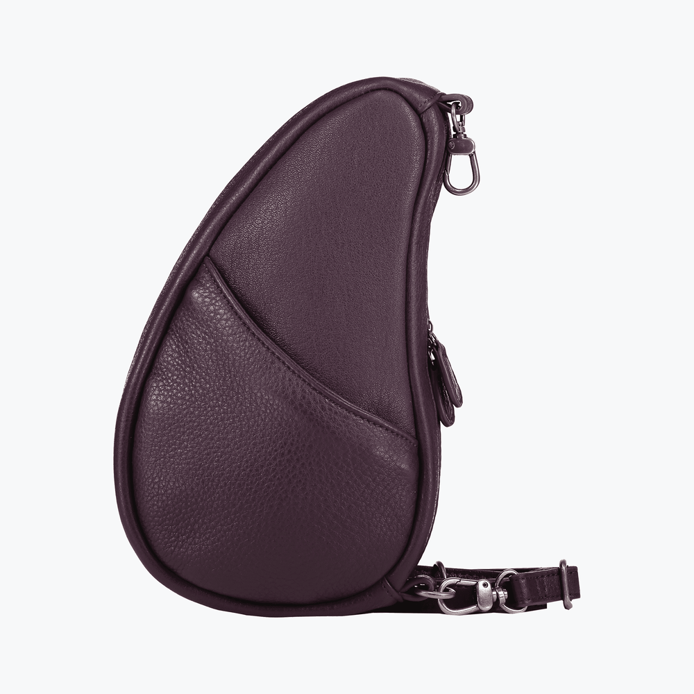 Healthy Back Bag - Leather Large Baglett Black/Purple/Lake Blue