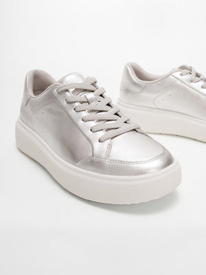 Fitflop RTG Metallic Leather Silver