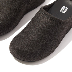 Fitflop Shuv E01 Felt Clog All Black