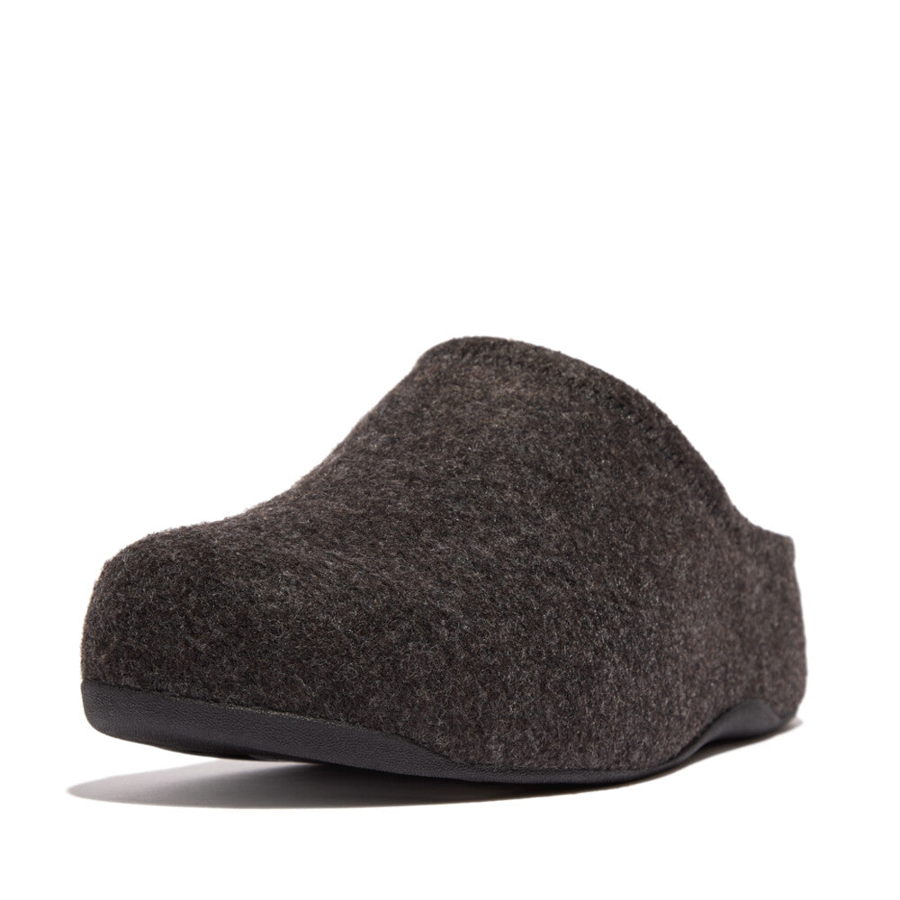 Fitflop Shuv E01 Felt Clog All Black