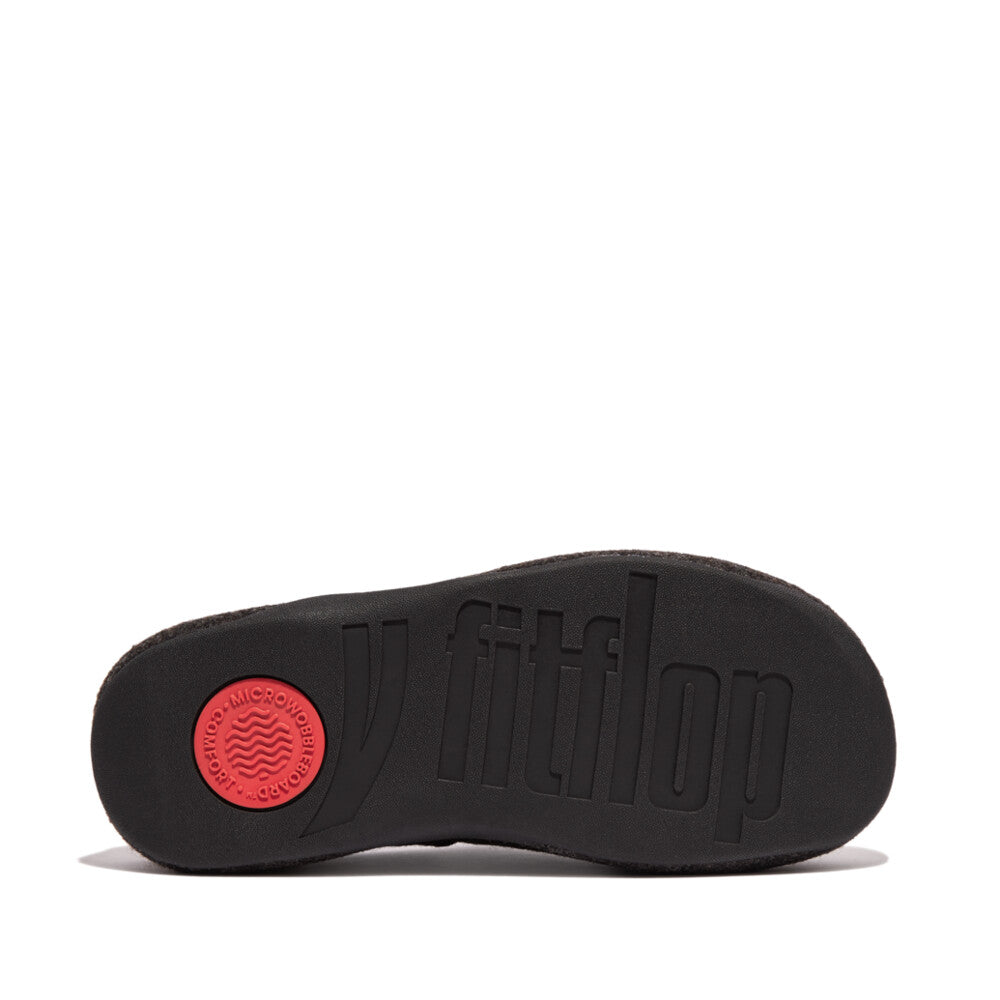 Fitflop Shuv E01 Felt Clog All Black