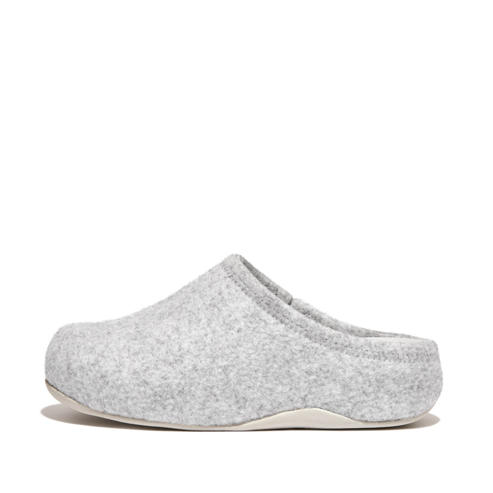 Fitflop Shuv E01 Felt Clog Tiptoe Grey