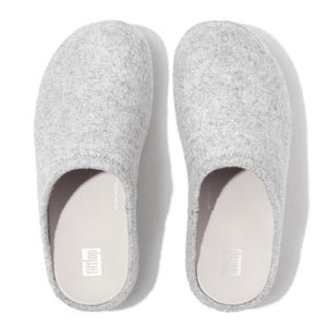 Fitflop Shuv E01 Felt Clog Tiptoe Grey
