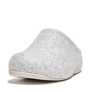 Fitflop Shuv E01 Felt Clog Tiptoe Grey