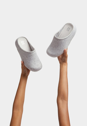 Fitflop Shuv E01 Felt Clog Tiptoe Grey