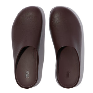Fitflop Shuv Clog Leather Chocolate