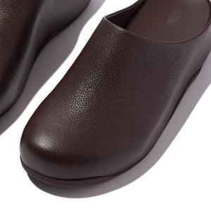 Fitflop Shuv Clog Leather Chocolate