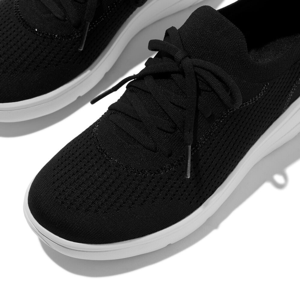 Fitflop Super-Q Crystal-Trim Black Slip-On Sneaker