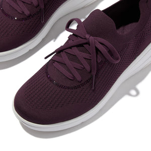 Fitflop Super-Q Crystal-Trim Plumberry Slip-On Sneaker