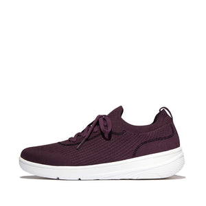 Fitflop Super-Q Crystal-Trim Plumberry Slip-On Sneaker